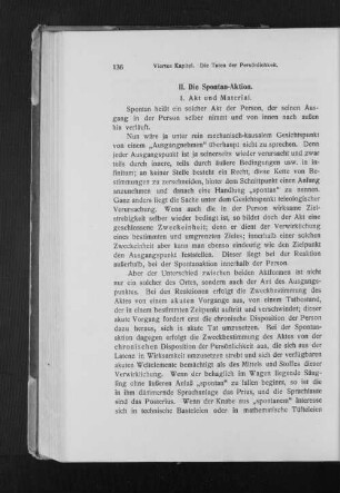 II. Die Spontan-Aktion.