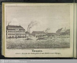 Chemnitz. Innere Ansicht der Cattunfabrik von Becker und Schraps
