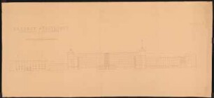 Rathaus, Düsseldorf: Ostansicht und Innenhöfe 1:200