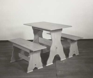 Bank-Tisch-Kombination (Modell W 3/1)