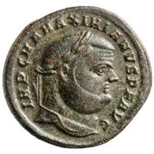 Münze, Follis, 304 - 305 n. Chr.