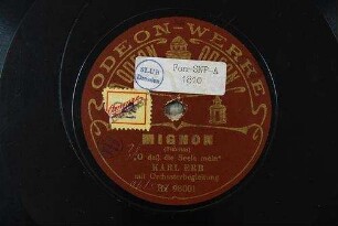 Mignon : "O daß die Seele mein" / (Thomas)