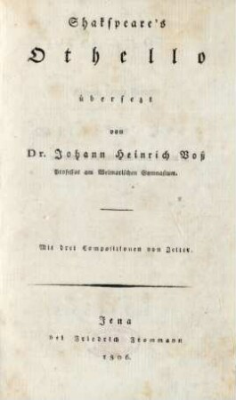Shakspeare's Othello