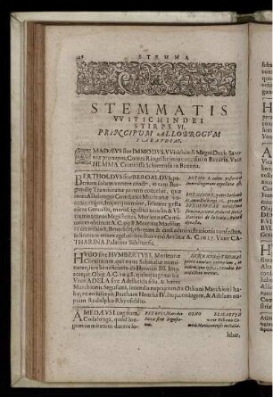 Stemmatis vvitichindei Stirps VI. Principum allobrogvm sabavdiaf