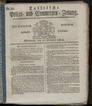 Nr. 80, Mittwoch den 5ten October. 1814