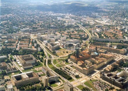 Dresden Stadtzentrum Zwischen Wilsdruffer Strasse Und Hauptbahnhof