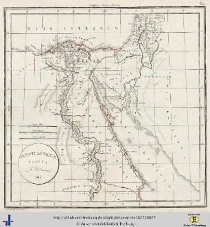 Aegypti antiquae tabula. 1825.