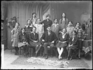 Schulklasse mit Lehrer Otto Becker 1929