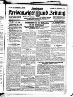 Iserlohner Kreisanzeiger und Zeitung. 1898-1949