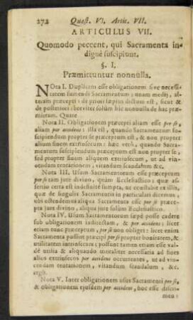 Articulus VII. Quomodo peccent, qui Sacramenta indigne suscipiunt.