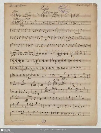 Orchesterstimmen [handschriftlich]