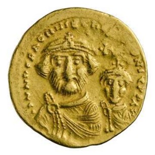 Münze, Solidus, 616 - 625