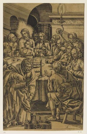 Letztes Abendmahl, Blatt 1 der Folge "Passion Christi"