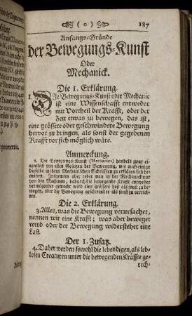 Anfangs-Gründe der Bewegungs-Kunst.