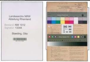 Entnazifizierung Otto Staeding , geb. 17.05.1894 (Lehrer)