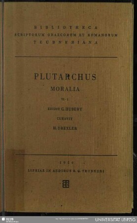 6,1: Plutarchi Moralia