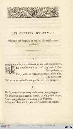 Les curieux d'estampes (I-XXXVIII)