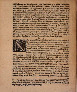 De applausibus declamatoris : seu solenni actibus publicis declamatoriis apud Veteres applaudendi more ...