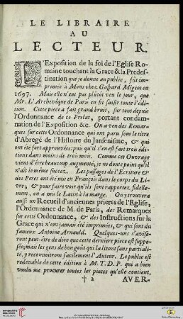 Le libraire au lecteur