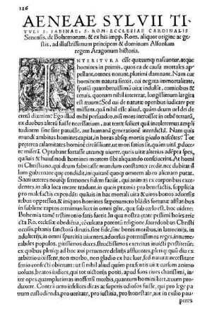 Aeneae sylvii. Historia bohemica.