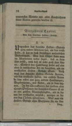 Vierzehntes Capitel. Von dem komischen Helden-Gedicht
