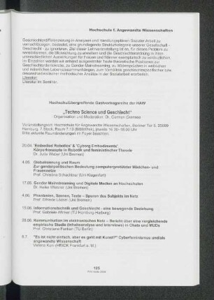 "Techno Science und Geschelcht"