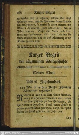 Dritter Theil. Achtes Jahrhundert