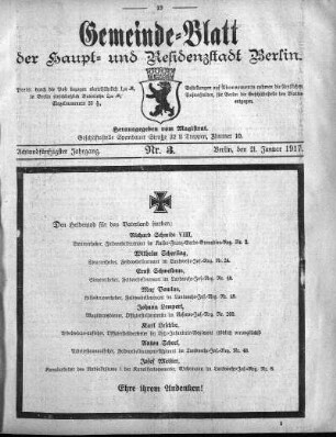 1917,3: Nr. 3, 21. Januar 1917