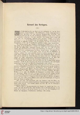 Vorwort des Verlegers