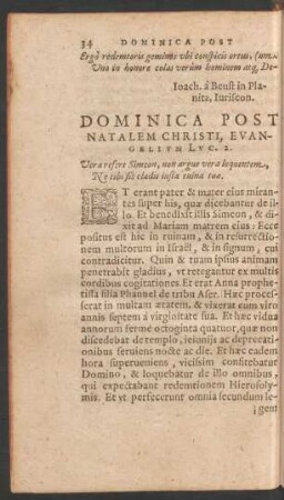 Dominica Post Natalem Christi ...