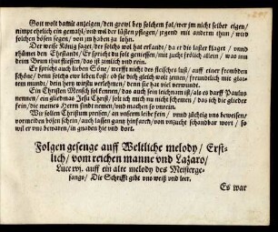 Folgen gesenge auff Weltliche melody ...