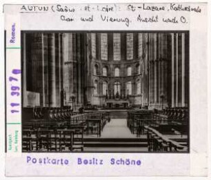 Autun: Kathedrale Saint-Lazare, Chor und Vierung nach Osten