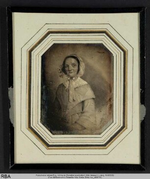 Portrait einer älteren Frau mit Haube (Gemäldereproduktion)