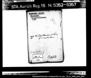 Hausierkonzessionen für Einwohner aus Esens: Samuel Moses Mannheim, Kurzwaren