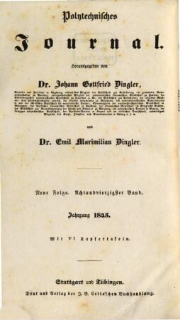 Polytechnisches Journal. 98. 1845