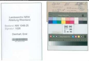 Entnazifizierung Emil Dienhart , geb. 05.03.1897 (Angestellter)