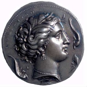 Münze, Dekadrachme, 5. - 3. Jahrhundert v. Chr.