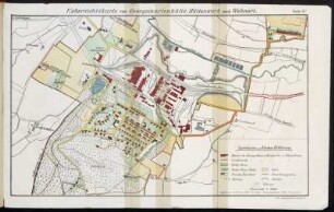 Taf. 17. Uebersichtskarte von Georgsmarienhütte, Hüttenwerk und Wohnort