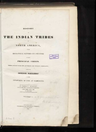 1: History of the Indian tribes of North America with biographical sketches and anecdotes of the principal chiefs