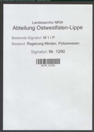 Allgemeine Befehle der 7. Gendarmerie-Brigade, Band 1