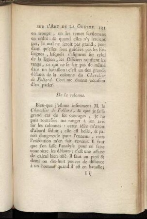 De la colonne.