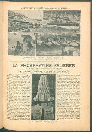 La Phosphatine Falieres en la Exposición Internacional de Higiene : El maravilloso alimento de los niños
