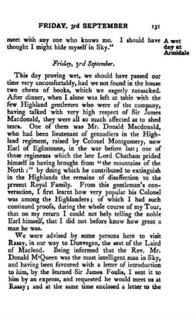 September 3. - Colonel Montgomery, now Earl of Eglintoune