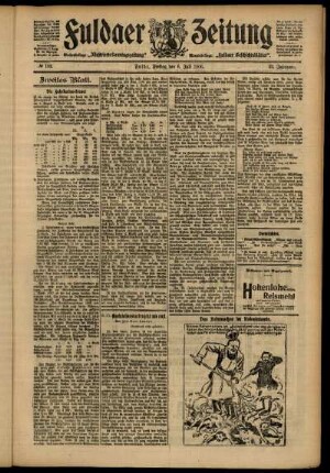 Zweite Ausgabe vom Freitag, den 06. Juli 1906.