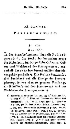 XI. Capitel. Polizeigewalt.