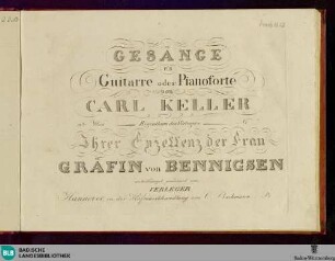 Gesänge für Guitarre oder Pianoforte : 12tes Werk