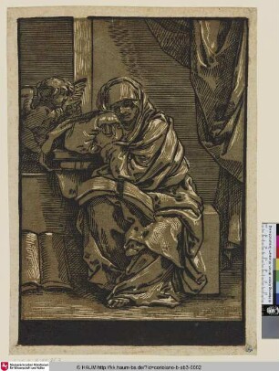 Sibylle [Sibylle mit einem Buch auf den Knien]