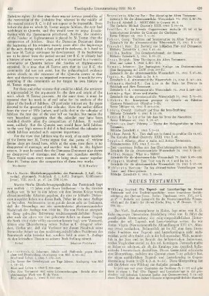425 [Rezension] Noth, Martin, Überlieferungsgeschichte des Pentateuch