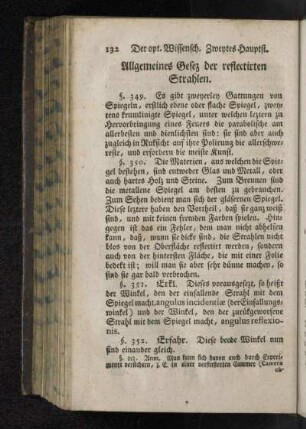 Allgemeines Gesez der reflectirten Strahlen.