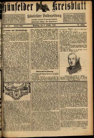 Zweite Ausgabe vom Samstag, den 08. Oktober 1927.